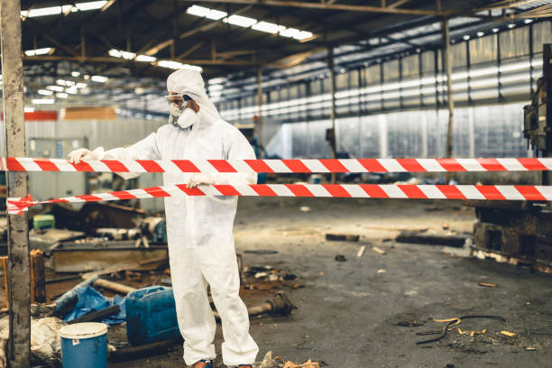 Professional Hoarding Cleanup technician working in Bridgeport, OH